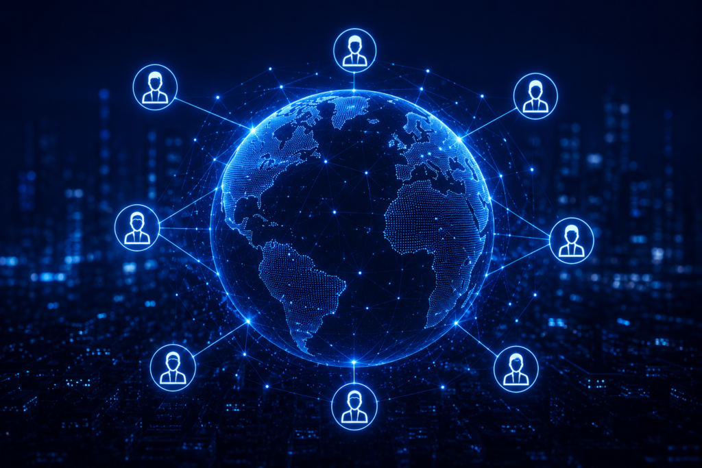 Global AI community and collaboration network
